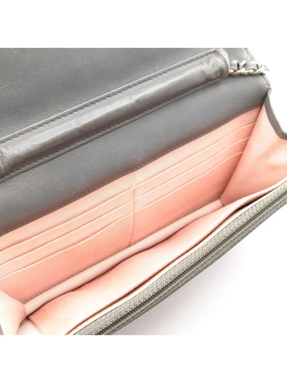 Chanel Matelasse Gray Leather Other #304856C15B